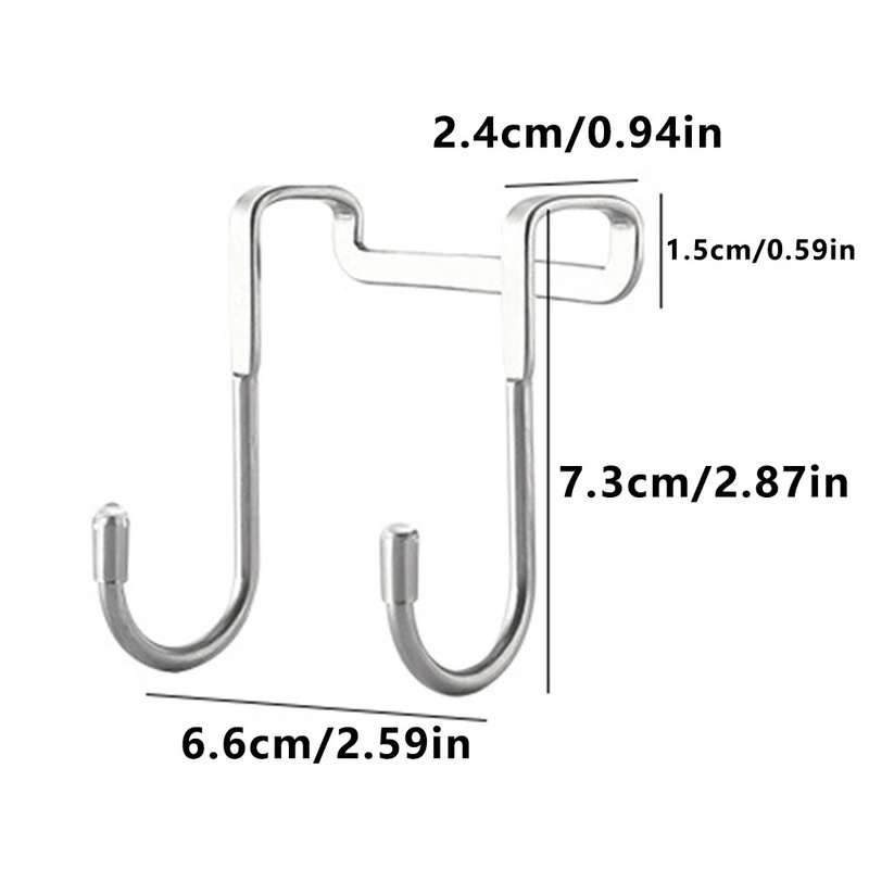 1 Móc Treo Chữ S Bằng Thép Không Gỉ Tiện Dụng Cho Nhà Bếp/Phòng Tắm