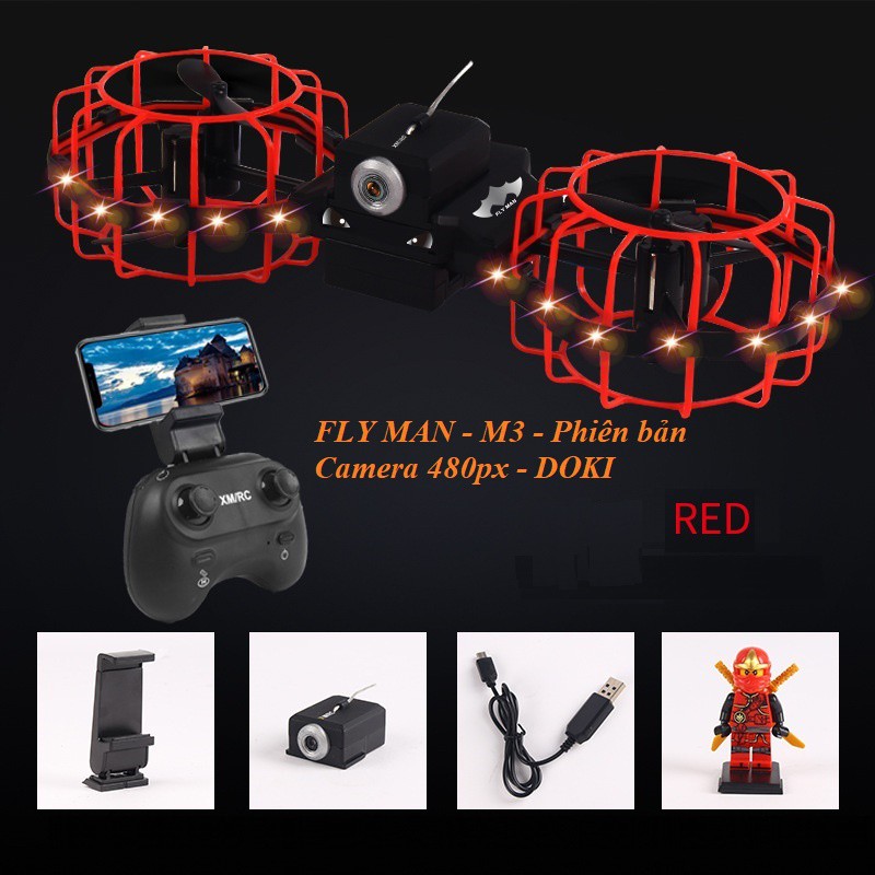 Flycam Mini máy bay 4 cánh M3 AIR Kinght Siêu hot | BigBuy360 - bigbuy360.vn