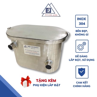 Bể tách mỡ inox 304 trọng tín - tách rác, tách dầu mỡ