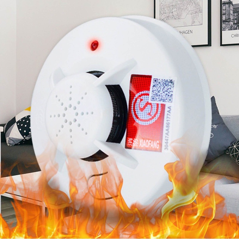 Thiết Bị Báo Khói Cảnh Báo Khói Có Đèn Và Âm Thanh Siêu Bền Dài 30m