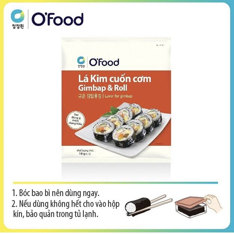 Lá Kim cuốn cơm O'food