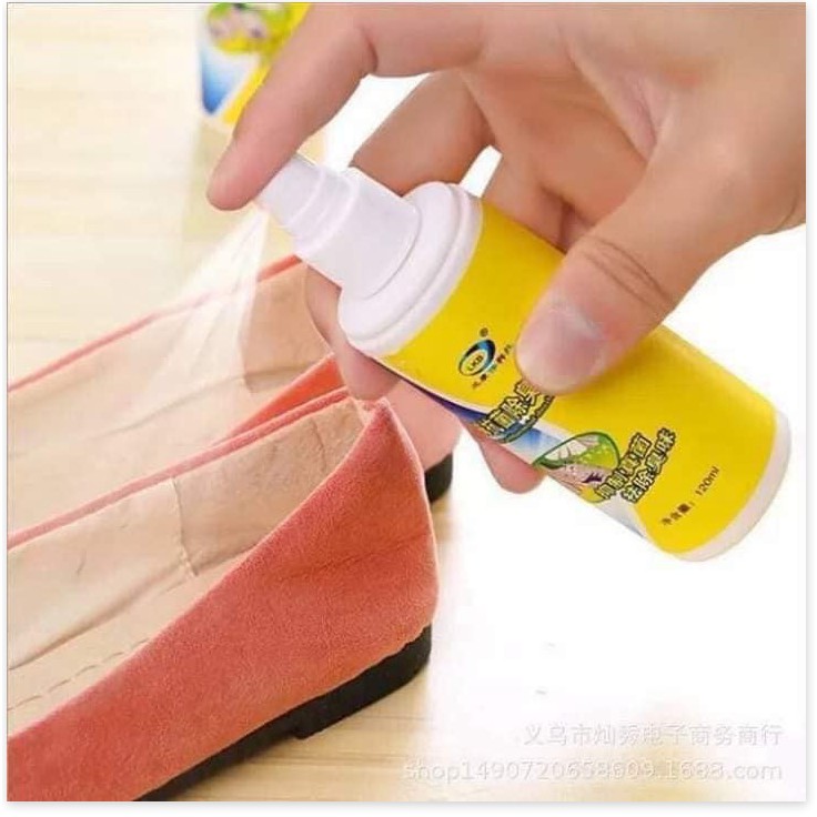 Xịt  giày SALE ️ Chai xịt khử mùi giày tiện dụng giúp khử mùi hôi hiệu quả 5394