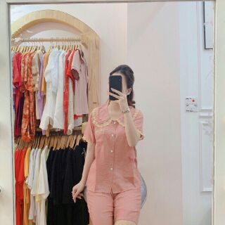Bộ mặc nhà vải lụa cao cấp