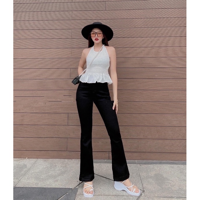 ÁO YẾM CROPTOP NHÚN