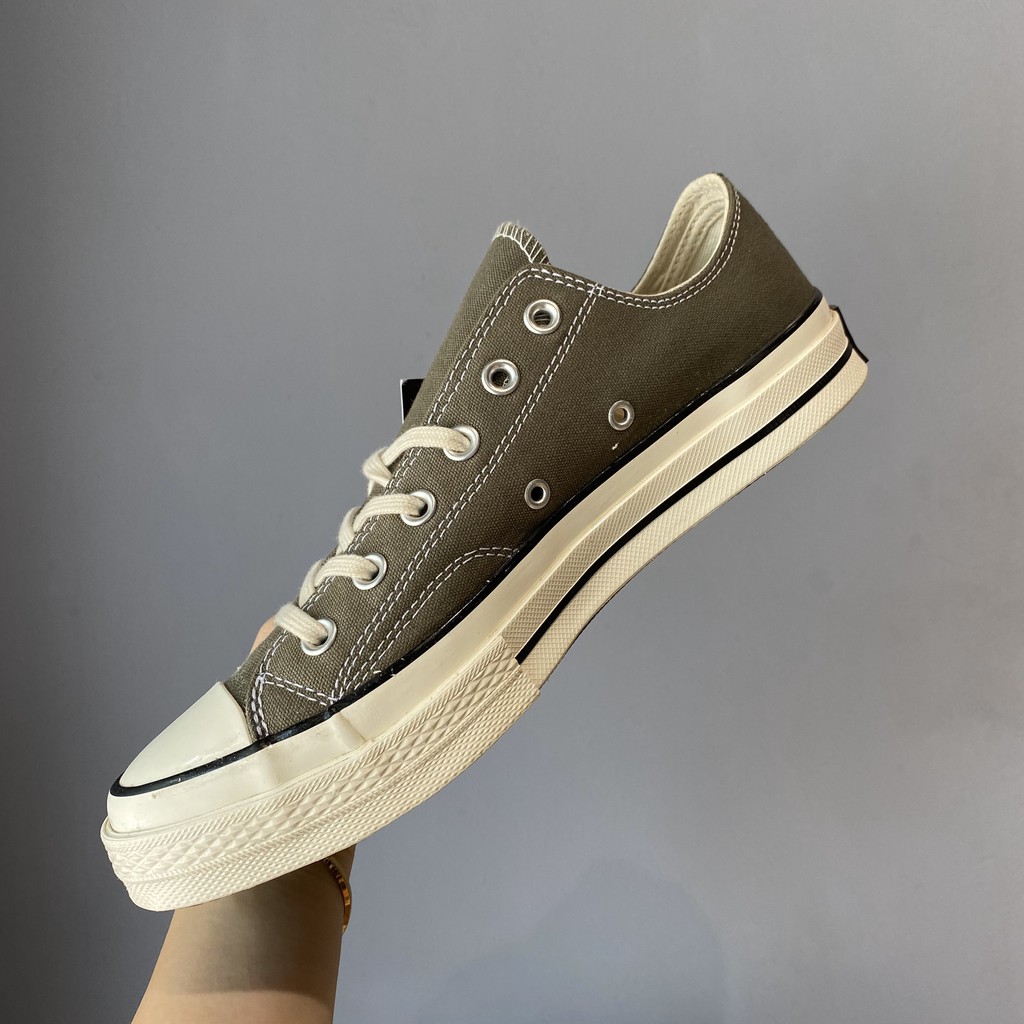 Giày thể thao,Giày sneaker,Giày 𝐂𝐨𝐧𝐯𝐞𝐫𝐬𝐞 xanh rêu thấp cổ