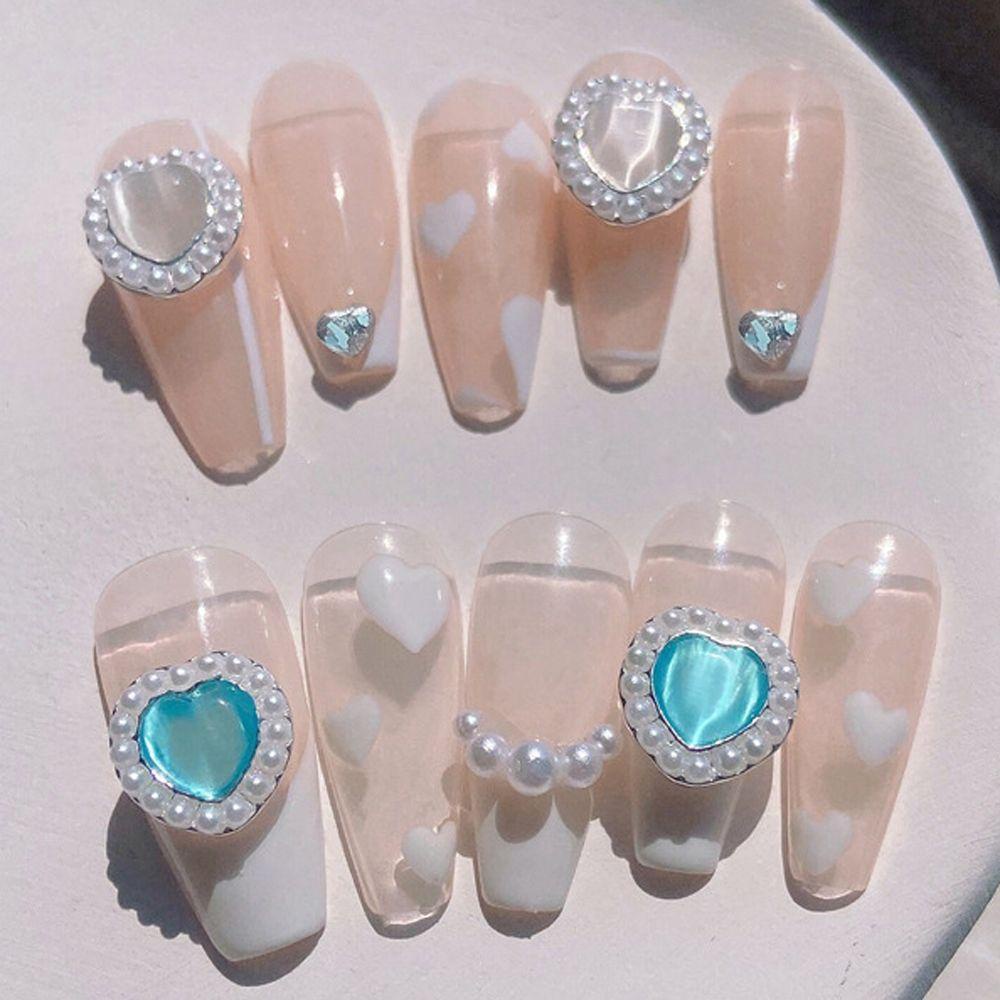 Phụ Kiện Đá Mắt Mèo Nhiều Màu Trang Trí Móng Tay Nghệ Thuật
