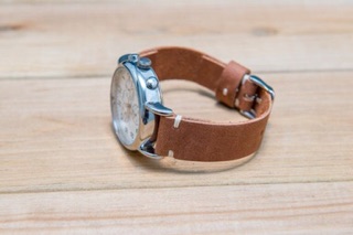 【 FREE SHIP】 Dây da đồng hồ nam , da bò thật