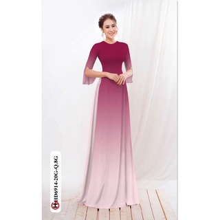 vải áo dài màu ombre