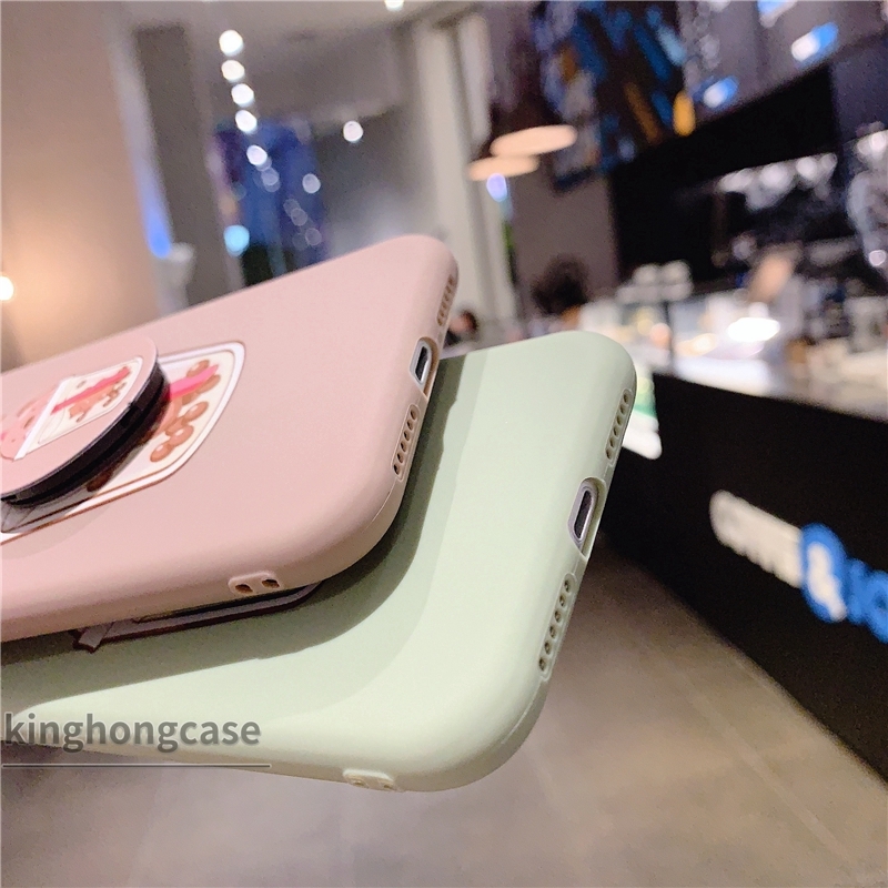 Ốp điện thoại mềm họa tiết ly trà sữa + giá đỡ cho Realme C3 5i 6 C2 6i 7 5 C11 C12 5S C1 7i C15 C17 6S U1 C3i Narzo 20 PRO 10 10A 20A | BigBuy360 - bigbuy360.vn