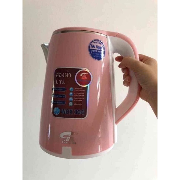 (Hàng tốt, bền) Ấm siêu tốc Jipali hàng Thái, dung tích 2500ml