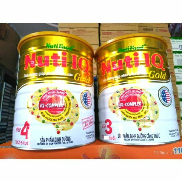 Sữa Nuti IQ Gold 3 và 4 1,5kg