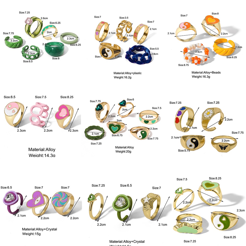 IF ME Nhẫn đeo tay tạo hình trái tim đính đá thời trang cho nữ