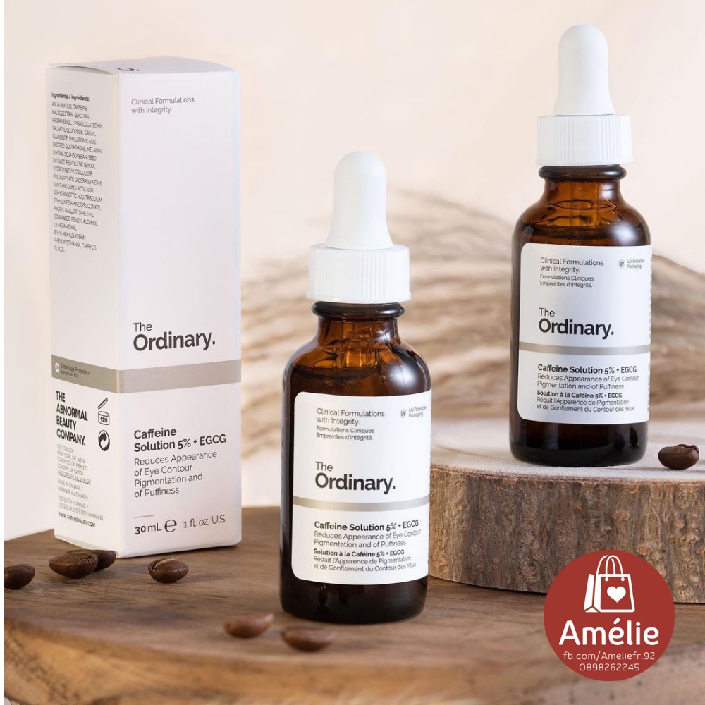 [ĐỦ BILL] Serum dưỡng mắt The Ordinary Caffeine Solution 5% + EGCG _ tinh chất giảm quầng thâm và bọng mắt