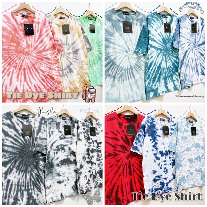 Áo thun TIE DYE UNISEX HOT TREND loang màu