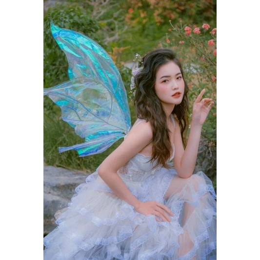 váy bèo ren chụp nàng thơ