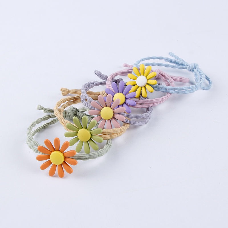 Dây Cột Tóc, Thun Buộc Tóc Hình Hoa Cúc Phong Cách Hàn Quốc Dễ Thương - Subo Shop