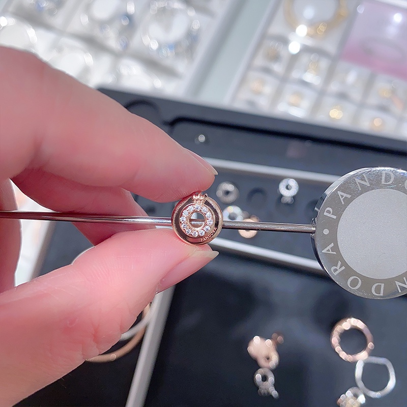 Hạt Chữ O Màu Vàng Hồng Dùng Làm Vòng Tay DIY