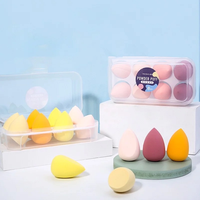 [NHẬP KHẨU CHÍNH HÃNG] Bông Mút Tán Kem Nền Nhiều Hình Dáng Có Hộp Đựng Yousha Makeup Puff Beauty