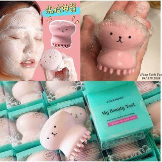 Cọ Rửa Mặt và Masage Bạch Tuộc