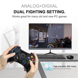 Gamepad wireless joystick for android smart tv box gamepad for android phone pc ps3 joypad (blue+red) 3