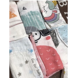 Chăn Lụa Aden cotton Siêu Mềm Mát cho bé yêu