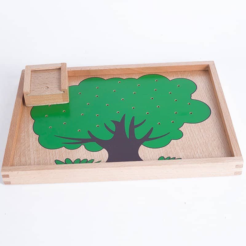 Bản tiêu chuẩn- Bài học đếm táo Montessori