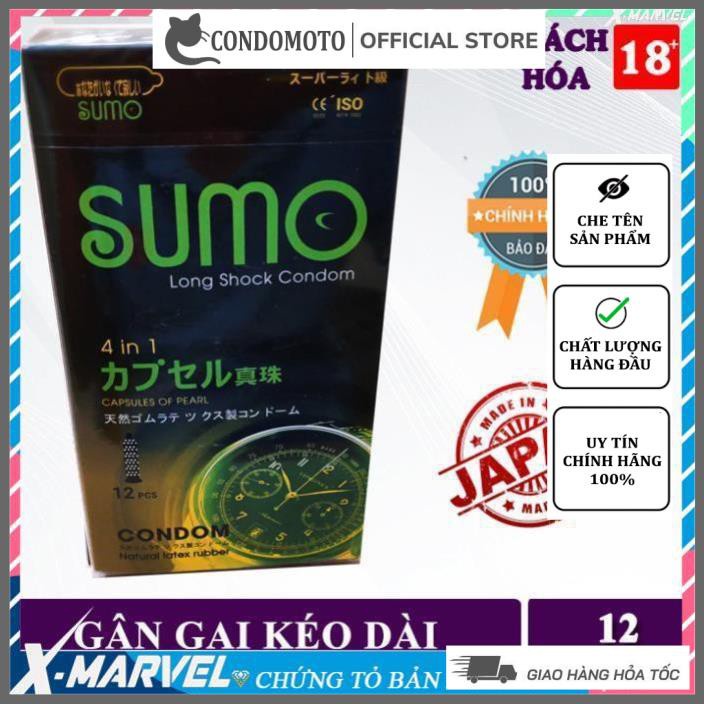 Bao cao suFreeshipSumo 4in1 SIÊU MỎNG GAI BI lớn tăng KHOÁI CẢM kéo dài thời gian