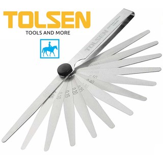 Bộ Thước 13 Lá 0.05mm 1.00mm Feeler Gauges 13 Blatt TOLSEN 35044