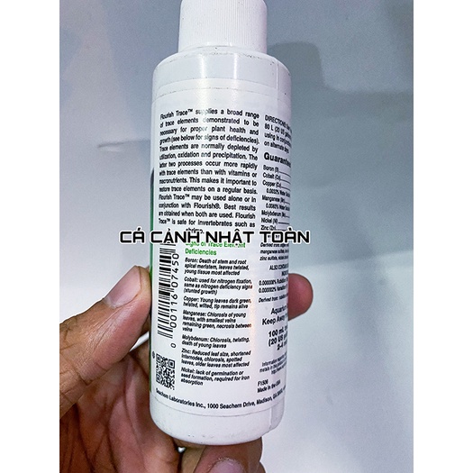 SEACHEM FLOURISH TRACE PHÂN NƯỚC BỔ SUNG VI LƯỢNG CHO CÂY THỦY SINH 100ML