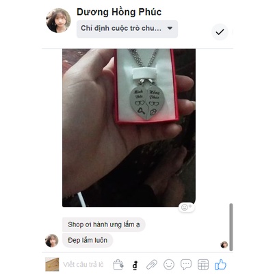 Dây chuyền cặp đôi in tên, khắc tên theo yêu cầu