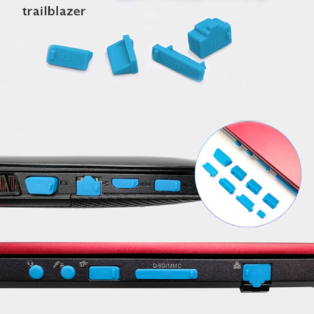 trailblazer 16pcs/set Laptop Dust Plug Set USB HDMI Port VGA Rubber Protective Cover UIO