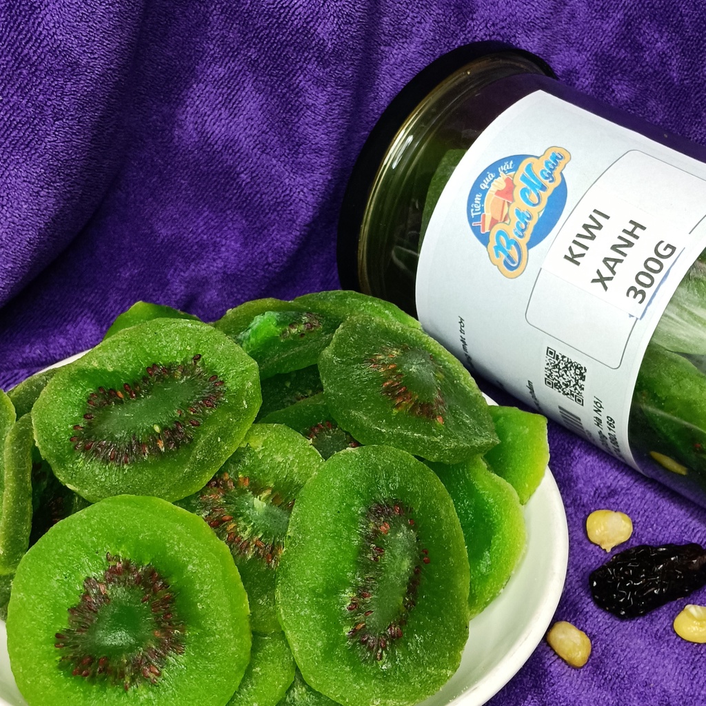 KiWi Xanh Sấy Dẻo 300g Đặc Sản Đà Lạt | Đồ Ăn Vặt Bích Ngân