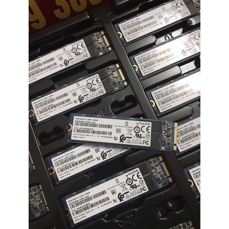 Ổ Cứng SSD M2 128Gb Sandisk X600 tháo máy