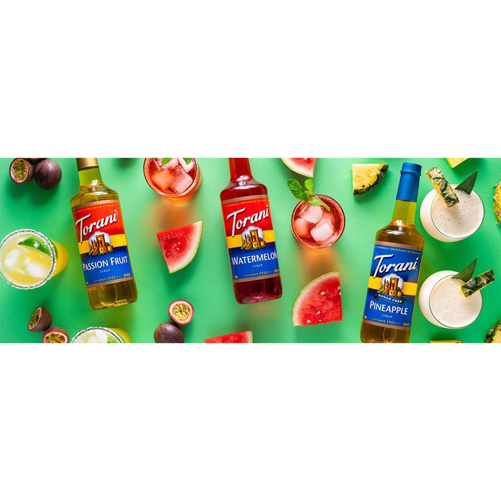 Syrup Torani chai thủy tinh 750ml