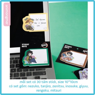 giấy stick note kimetsu no yaiba mẫu 2