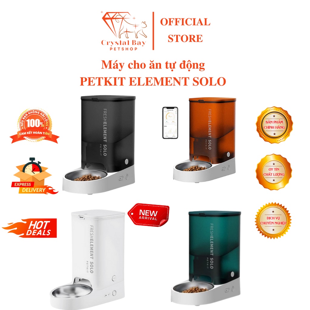 MÁY ĂN TỰ ĐỘNG CHO CHÓ MÈO CHÍNH HÃNG PETKIT FEEDER SOLO 3L