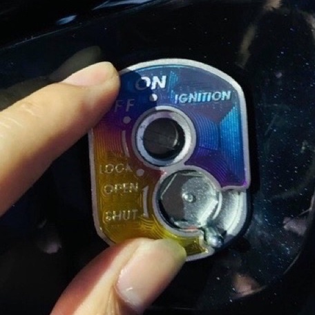 Dán khóa titan Wave / Future có sẵn keo dán 3M đỏ loại tốt chống bị bong tróc, không lo bị xuống màu