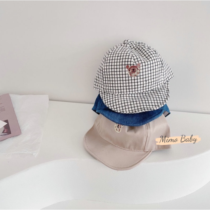 Mũ lưỡi trai mềm in hình mặt cún đáng yêu cho bé MH125 Mimo Baby