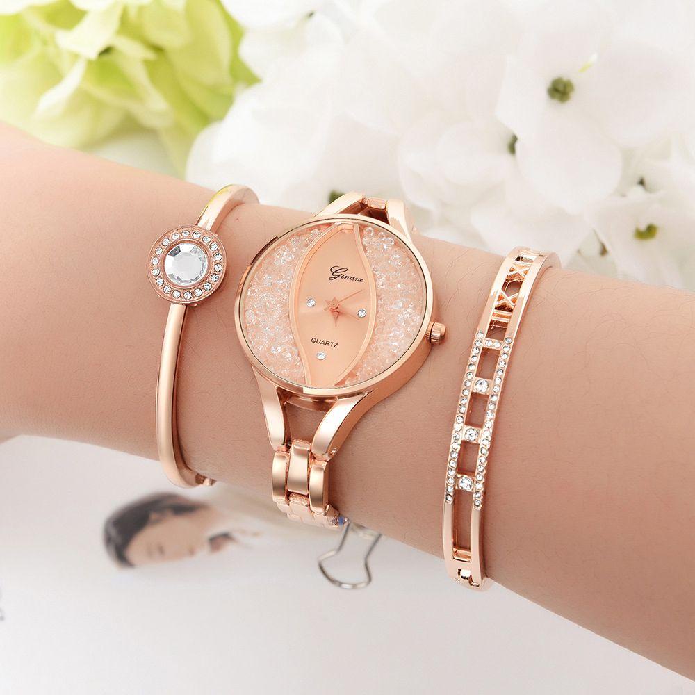 BSUNS Đồng Hồ Quartz Nữ Dây Da