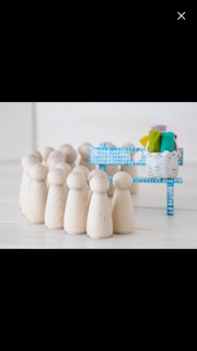 [Xưởng sx]-Búp bê gỗ ĐỦ SIZE 3,5cm->10cm (loại gỗ truyền thống)