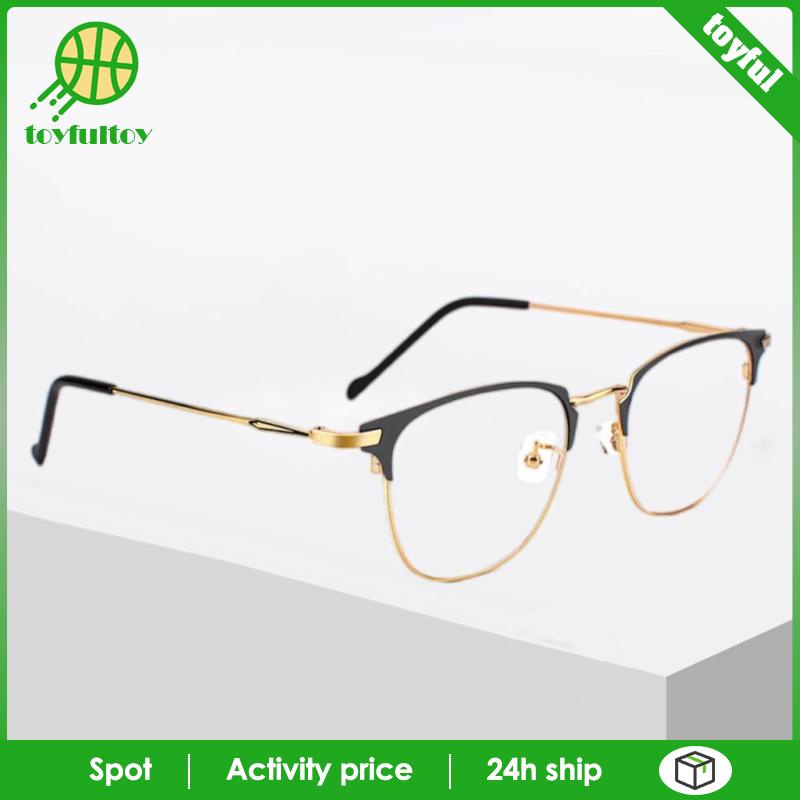 Mắt Kính Gọng Kim Loại Trong Suốt Chặn Ánh Sáng Xanh Đồ Chơi Giúp Ngủ Ngon Hơn