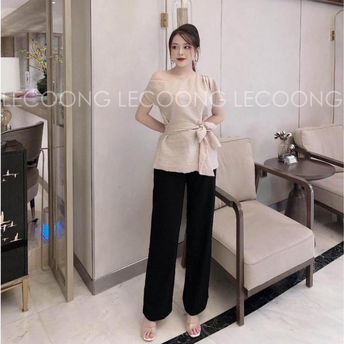 Quần Ống Suông Chất Liệu Mango Hàn Mix Nhiều Phong Cách Quần Tây Nữ_LeRin Q03