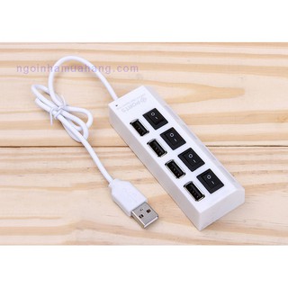 Hub USB 4P Hình ổ điện có công tắc