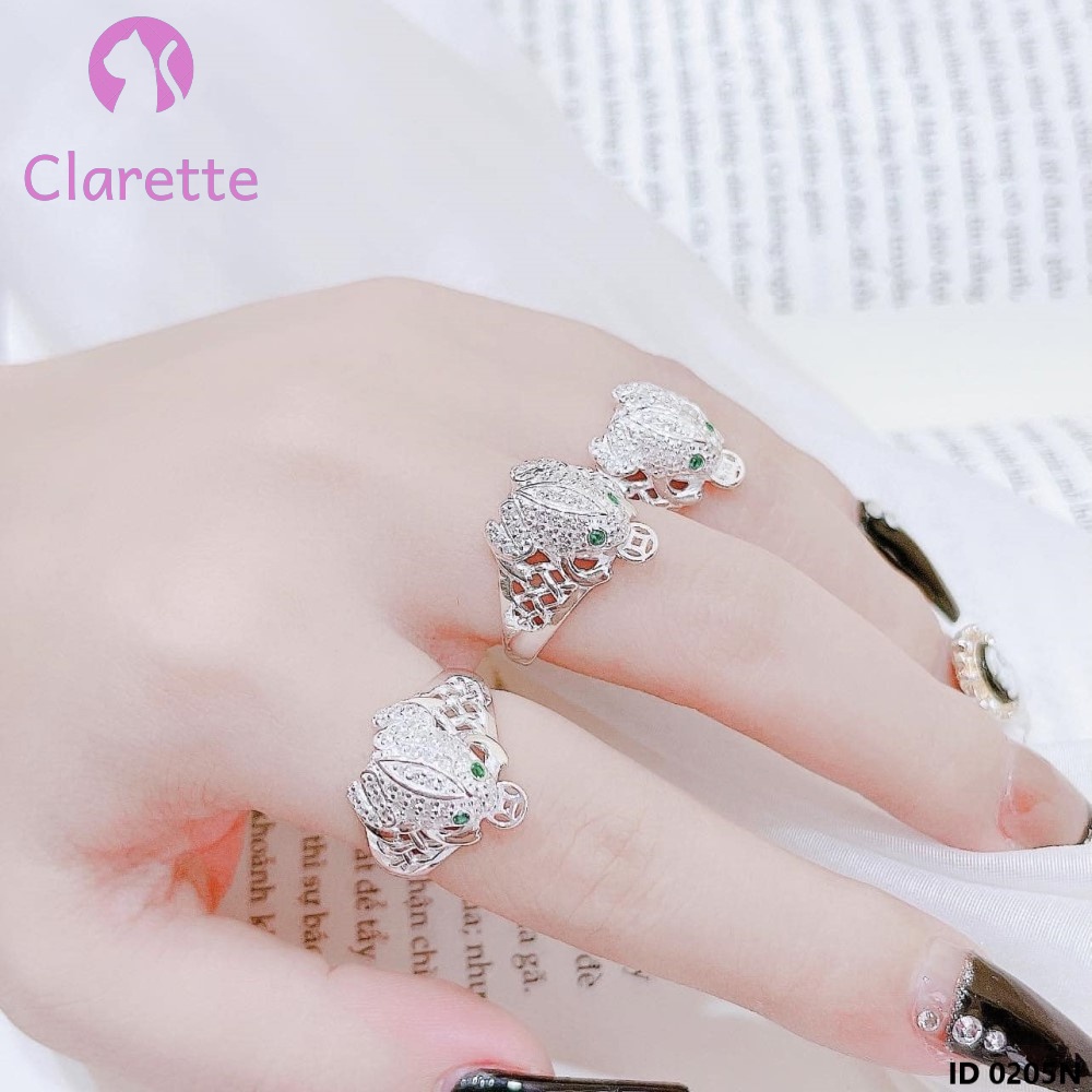 Nhẫn bạc hình cóc Clarette 0205N