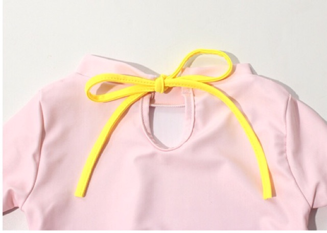 Set đồ bơi cho bé gái kèm mũ, bikini dài tay cho bé