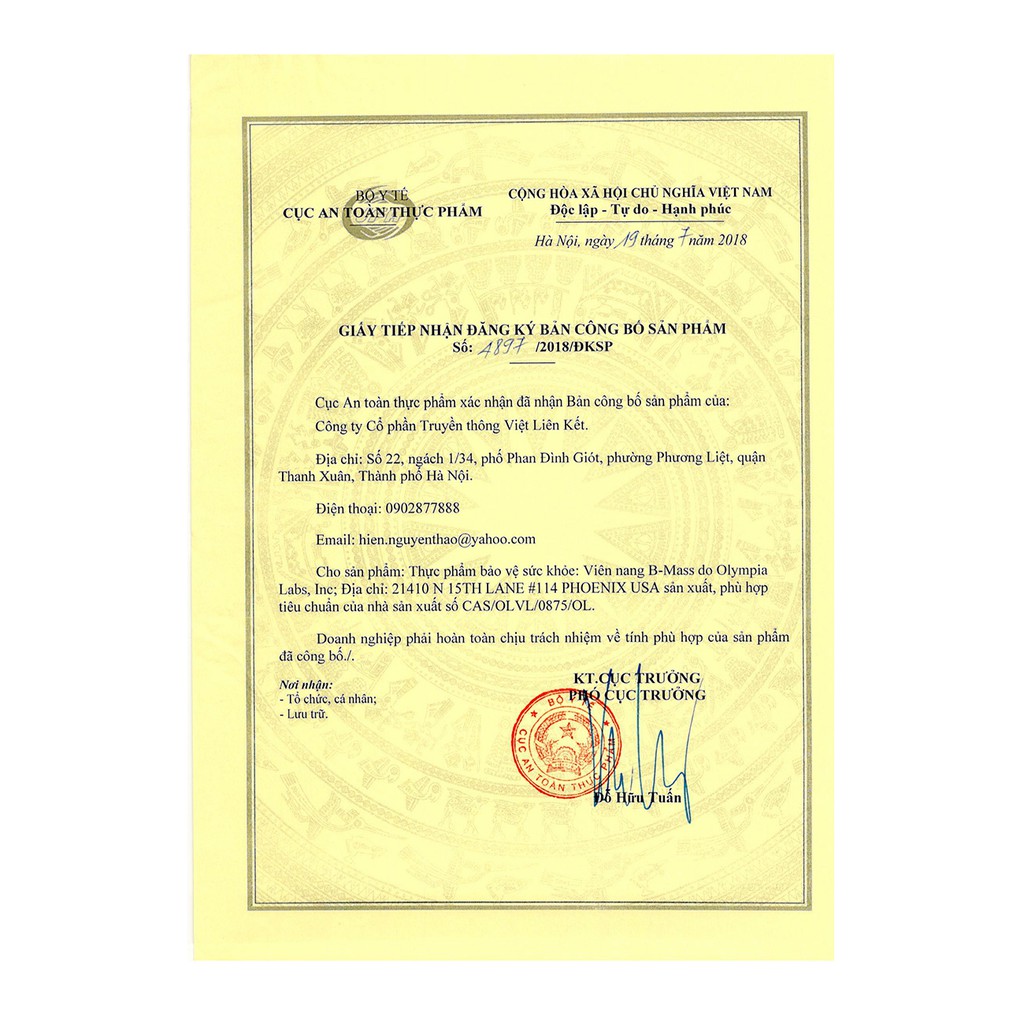 Viên Uống Hỗ Trợ Bệnh Trĩ Olympian Labs B- Mass 30 viên