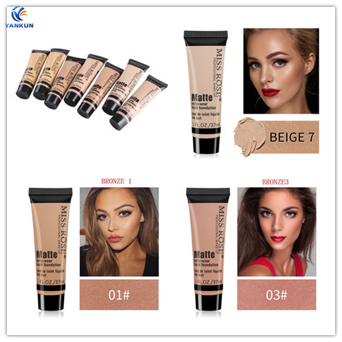 (Hàng Mới Về) Kem Nền Miss Rose Dạng Lỏng Dưỡng Ẩm Che Khuyết Điểm 37ml