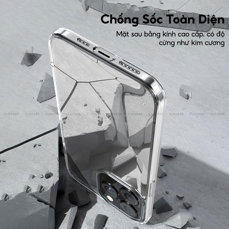 Ốp Lưng Trong Suốt iPhone 13 BENKS Shiny Glass Protective Case Viền TPU Mềm Chống Sốc, Lưng Kính Cường Lực Chống Trầy