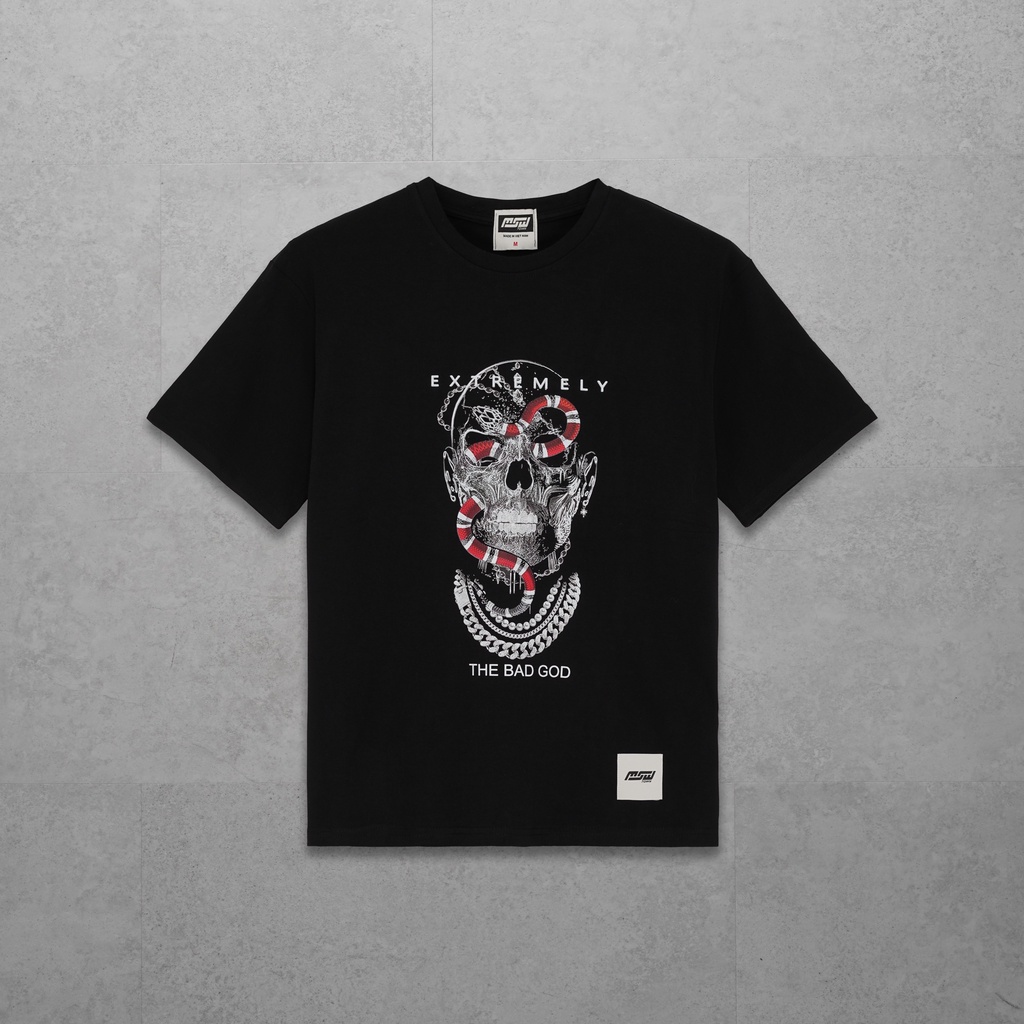 Áo thun tay lỡ Snakelong Extremely MSW town, áo cotton nam nữ thời trang unisex