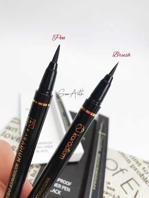 Bút dạ kẻ mắt Karadium Waterproof Brush Liner Black